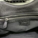 複刻高仿BALENCIAGA巴黎世家包包 Neo cagole機車包 黑色銀扣