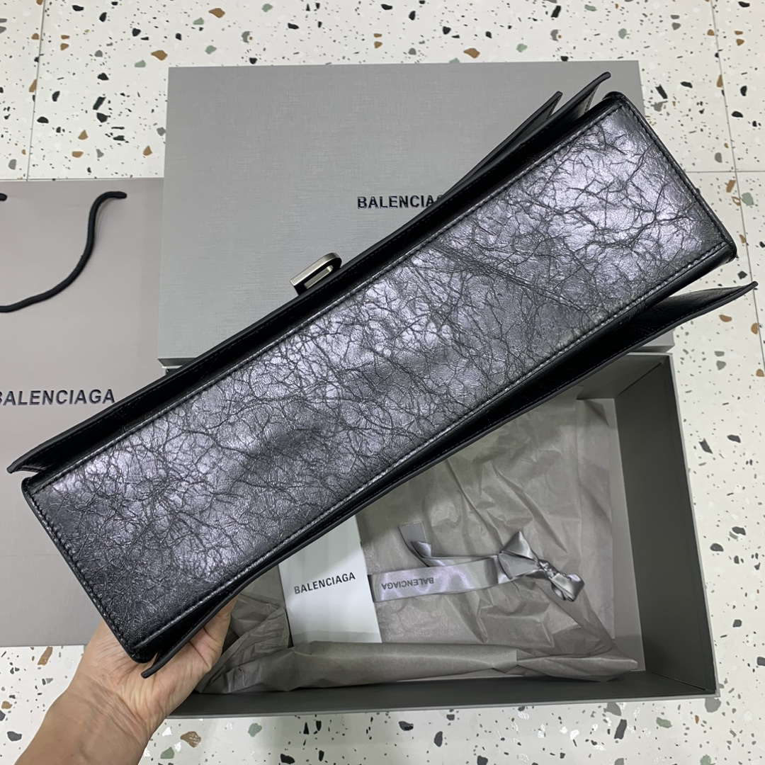 超A貨BALENCIAGA巴黎世家包包 crush【大號】沙漏新款皮肩帶腋下包