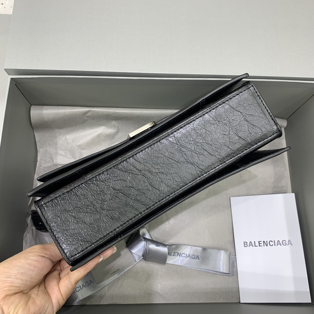 超A貨BALENCIAGA巴黎世家包包 crush【小號】沙漏新款皮肩帶腋下包