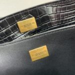 原單超A貨BALENCIAGA巴黎世家包包 𝐑𝐎𝐃𝐄𝐎 𝐁𝐀𝐆 中號鱷魚黑