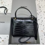 原單超A貨BALENCIAGA巴黎世家包包 𝐑𝐎𝐃𝐄𝐎 𝐁𝐀𝐆 mini鱷魚黑