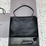 原單複刻BALENCIAGA巴黎世家包包 𝐑𝐎𝐃𝐄𝐎 𝐁𝐀𝐆 大號黑色金扣
