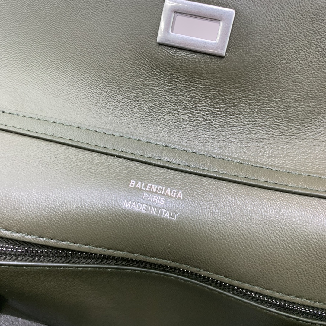 一比一原單BALENCIAGA巴黎世家包包 𝐑𝐎𝐃𝐄𝐎 𝐁𝐀𝐆小號綠色銀扣