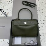 一比一原單BALENCIAGA巴黎世家包包 𝐑𝐎𝐃𝐄𝐎 𝐁𝐀𝐆小號綠色銀扣