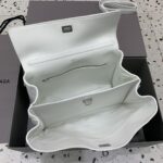 高仿超A貨BALENCIAGA巴黎世家包包 𝐑𝐎𝐃𝐄𝐎 𝐁𝐀𝐆 中號白色銀扣