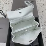 高仿超A貨BALENCIAGA巴黎世家包包 𝐑𝐎𝐃𝐄𝐎 𝐁𝐀𝐆 小號白色銀扣