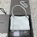 高仿超A貨BALENCIAGA巴黎世家包包 𝐑𝐎𝐃𝐄𝐎 𝐁𝐀𝐆 小號白色銀扣