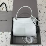高仿超A貨BALENCIAGA巴黎世家包包 𝐑𝐎𝐃𝐄𝐎 𝐁𝐀𝐆 mini白色銀扣