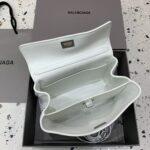 高仿超A貨BALENCIAGA巴黎世家包包 𝐑𝐎𝐃𝐄𝐎 𝐁𝐀𝐆 mini白色銀扣