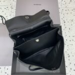 高仿超A貨BALENCIAGA巴黎世家包包 𝐑𝐎𝐃𝐄𝐎 𝐁𝐀𝐆 大號黑色銀扣