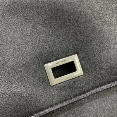 高仿超A貨BALENCIAGA巴黎世家包包 𝐑𝐎𝐃𝐄𝐎 𝐁𝐀𝐆 大號黑色銀扣