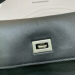 高仿超A貨BALENCIAGA巴黎世家包包 𝐑𝐎𝐃𝐄𝐎 𝐁𝐀𝐆 中號黑色銀扣