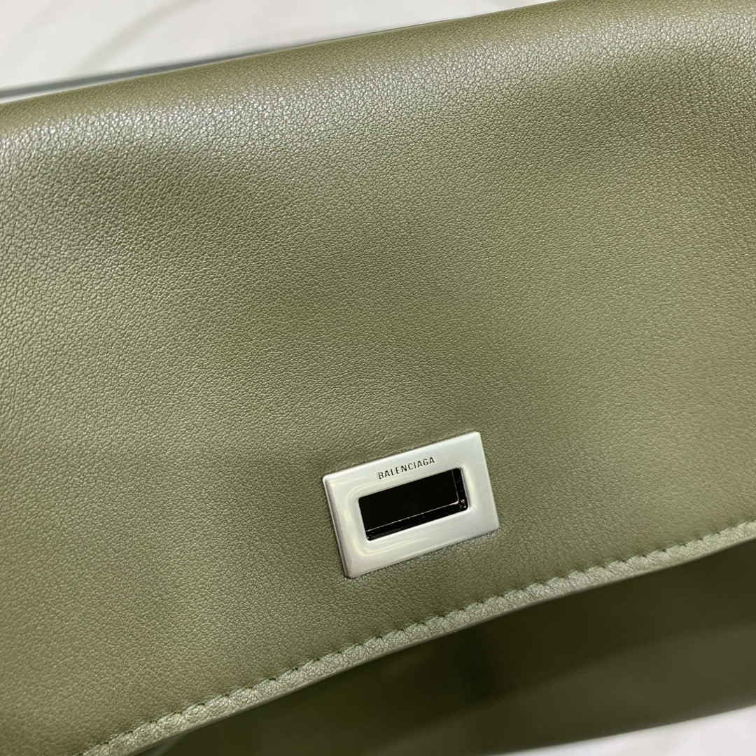 一比一原單BALENCIAGA巴黎世家包包 𝐑𝐎𝐃𝐄𝐎 𝐁𝐀𝐆大號綠色銀扣
