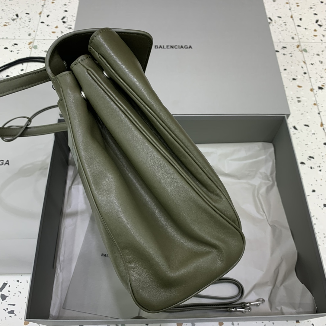 一比一原單BALENCIAGA巴黎世家包包 𝐑𝐎𝐃𝐄𝐎 𝐁𝐀𝐆大號綠色銀扣