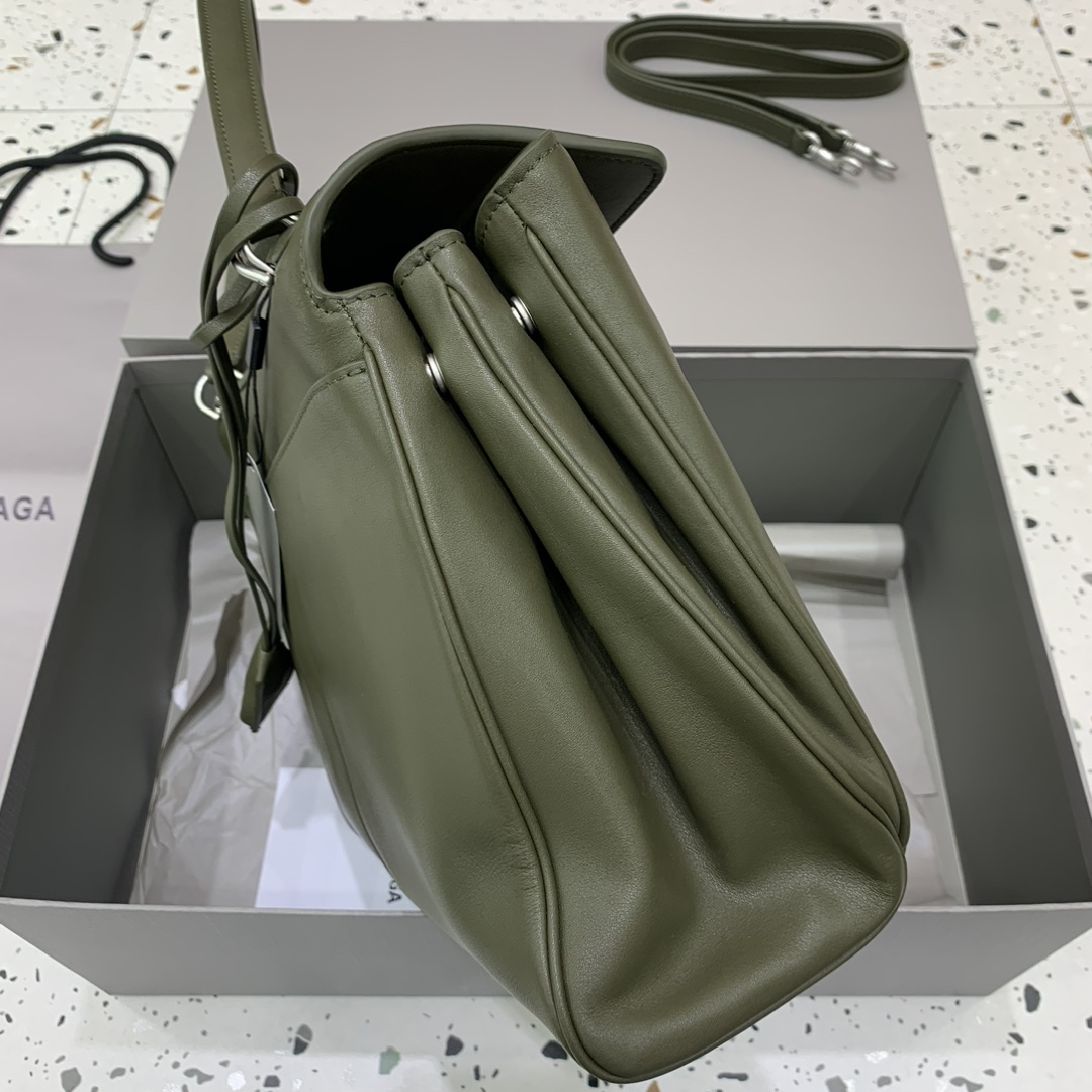 一比一原單BALENCIAGA巴黎世家包包 𝐑𝐎𝐃𝐄𝐎 𝐁𝐀𝐆中號綠色銀扣