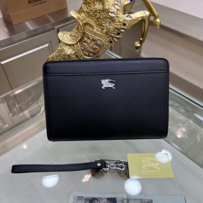 Burberry頂級設計一比一男士手拿包時尚潮流英國奢侈品