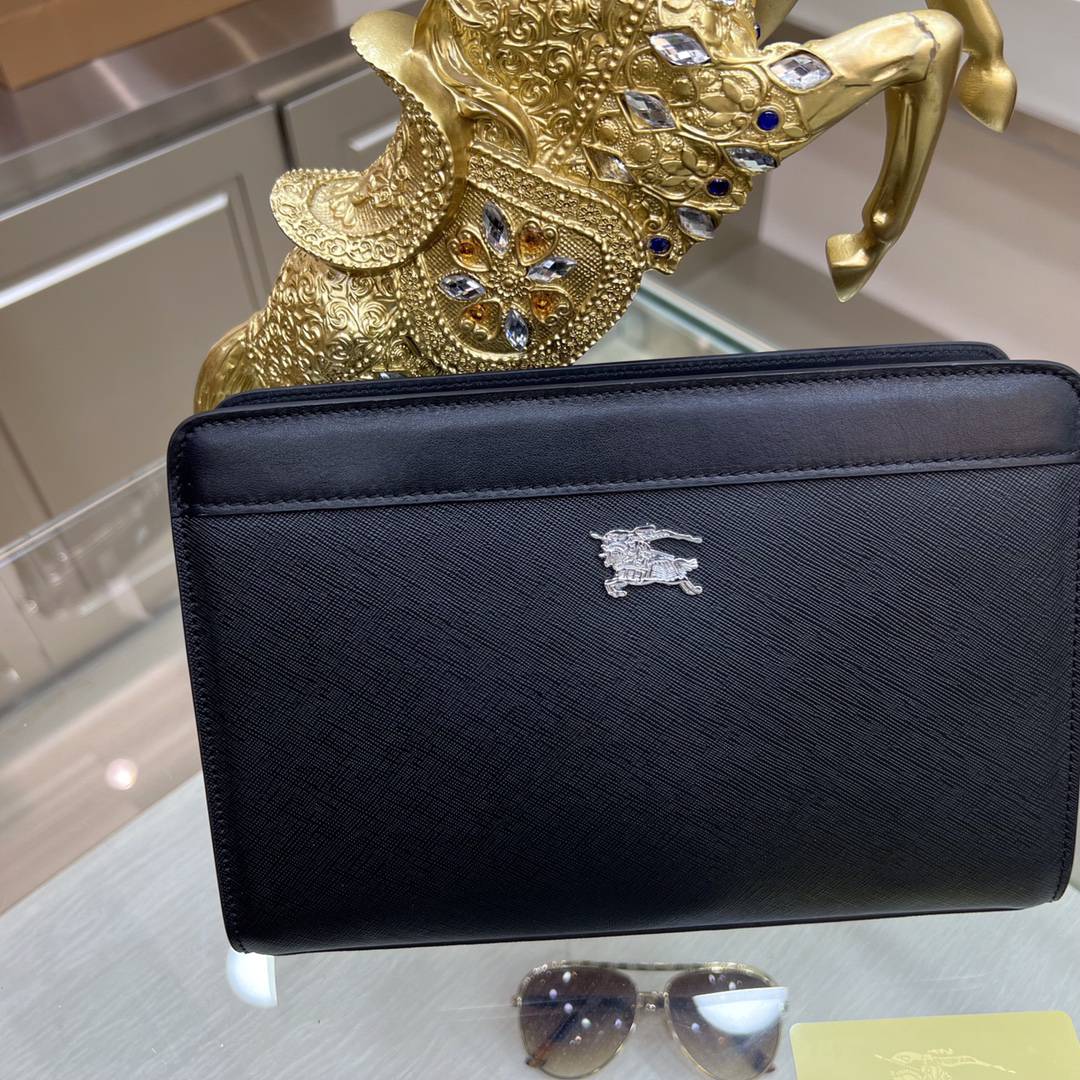 Burberry頂級設計一比一男士手拿包時尚潮流英國奢侈品