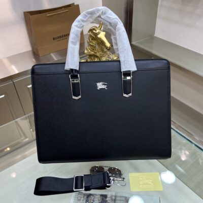 頂級設計一比一精品男士Burberry手提包公文包 公事包