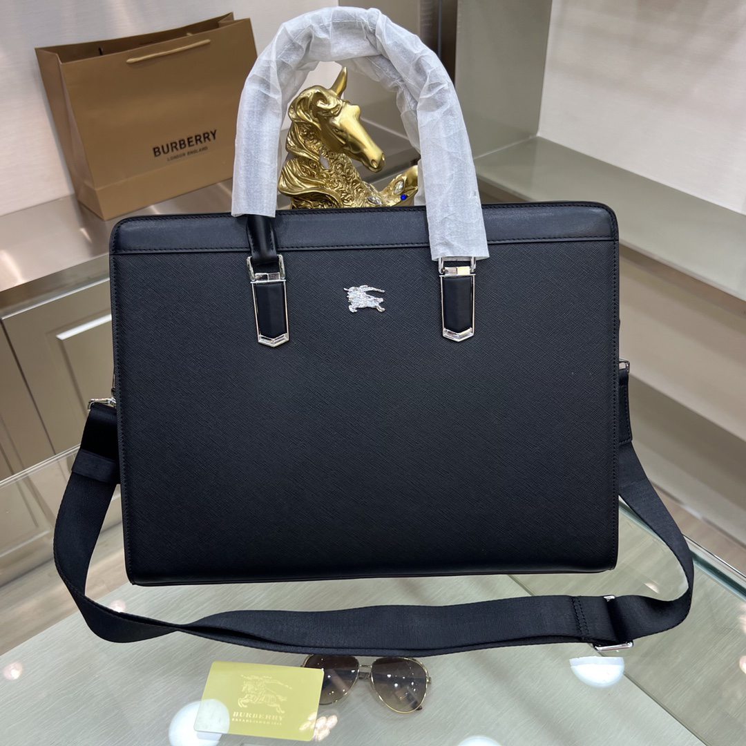 頂級設計一比一精品男士Burberry手提包公文包 公事包