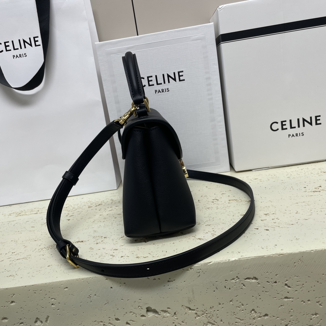 複刻高仿名牌包Celine賽琳 TEEN NINO手袋 黑色