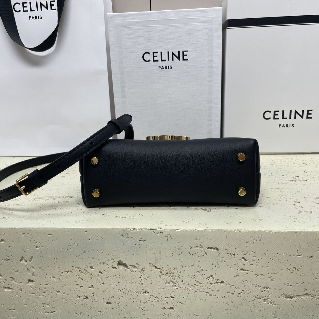 複刻高仿名牌包Celine賽琳 TEEN NINO手袋 黑色