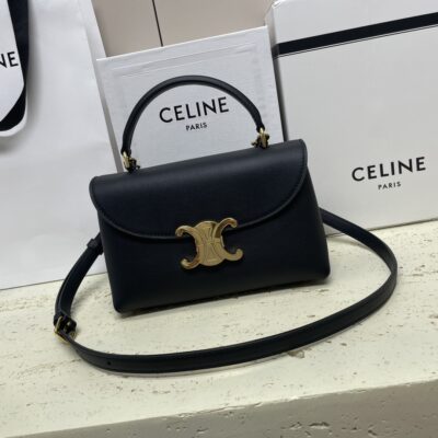 複刻高仿名牌包Celine賽琳 TEEN NINO手袋 黑色