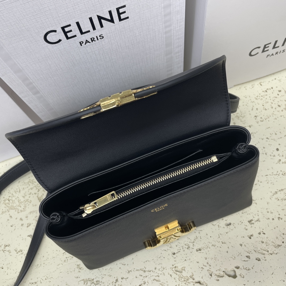 複刻高仿名牌包Celine賽琳 TEEN NINO手袋 黑色