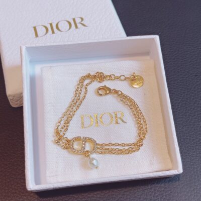 DIOR精仿復刻手鏈水晶鑲磚