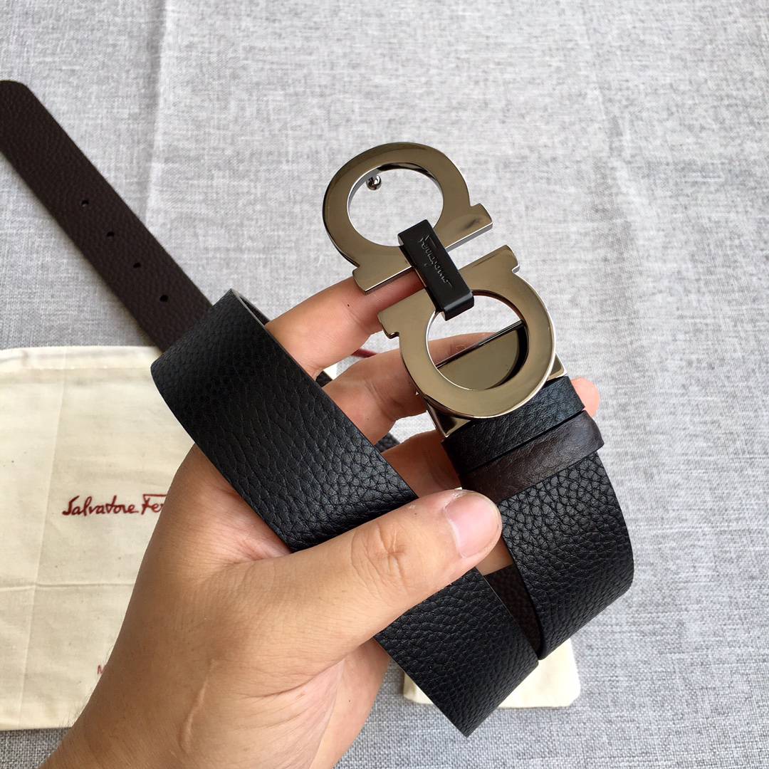 Ferragamo菲拉格慕頂級原單頭層牛皮真皮腰帶