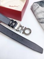 A貨復刻奢侈品意大利原廠皮料Ferragamo菲拉格慕商務皮帶