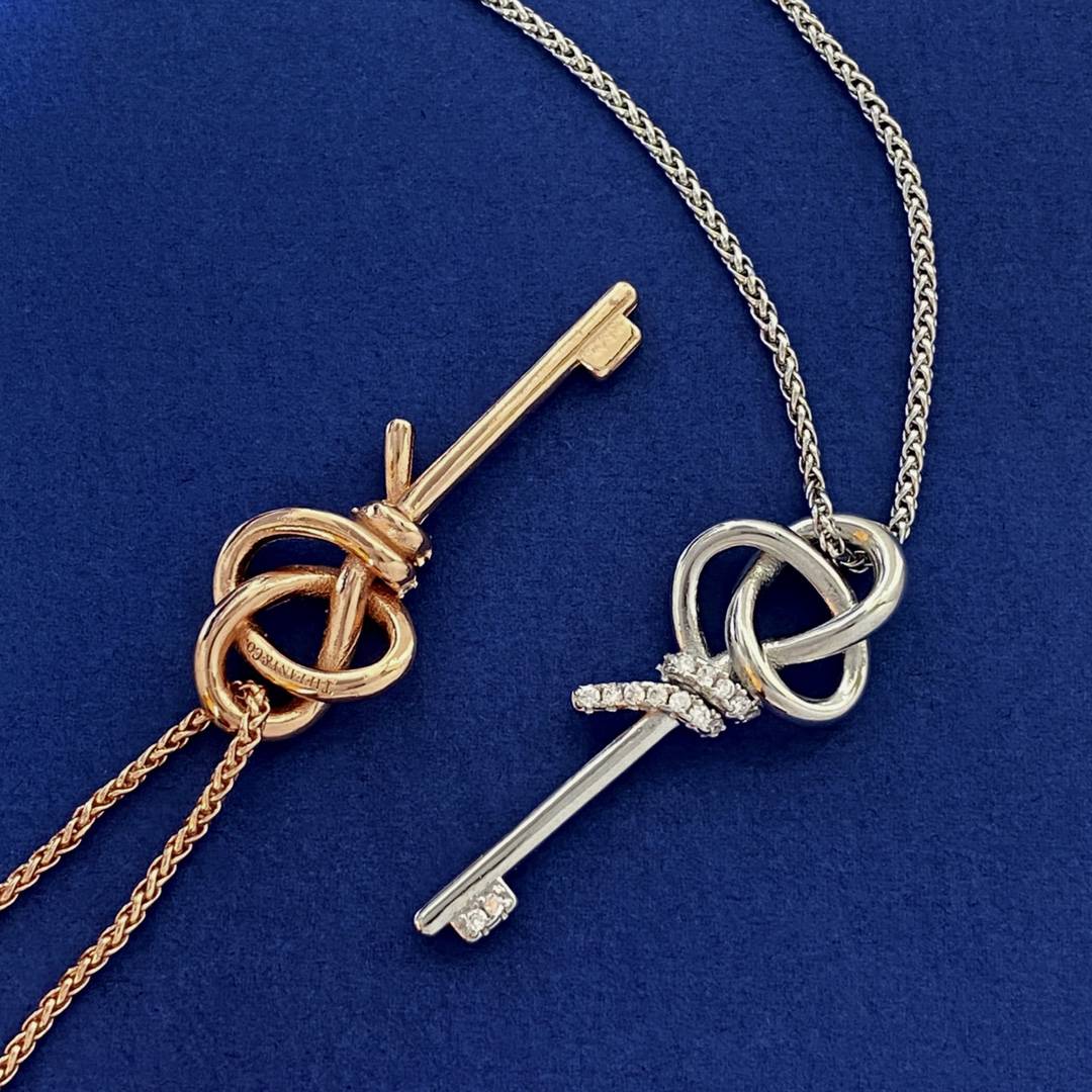 Tiffany蒂芙尼時尚鑰匙一比一復刻吊墜項鏈
