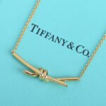 精仿原單Tiffany女款頂級復刻專櫃項鏈電兩節金