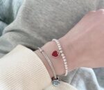 Tiffany頂級原單紅心珠子手鏈女生必備超級好看