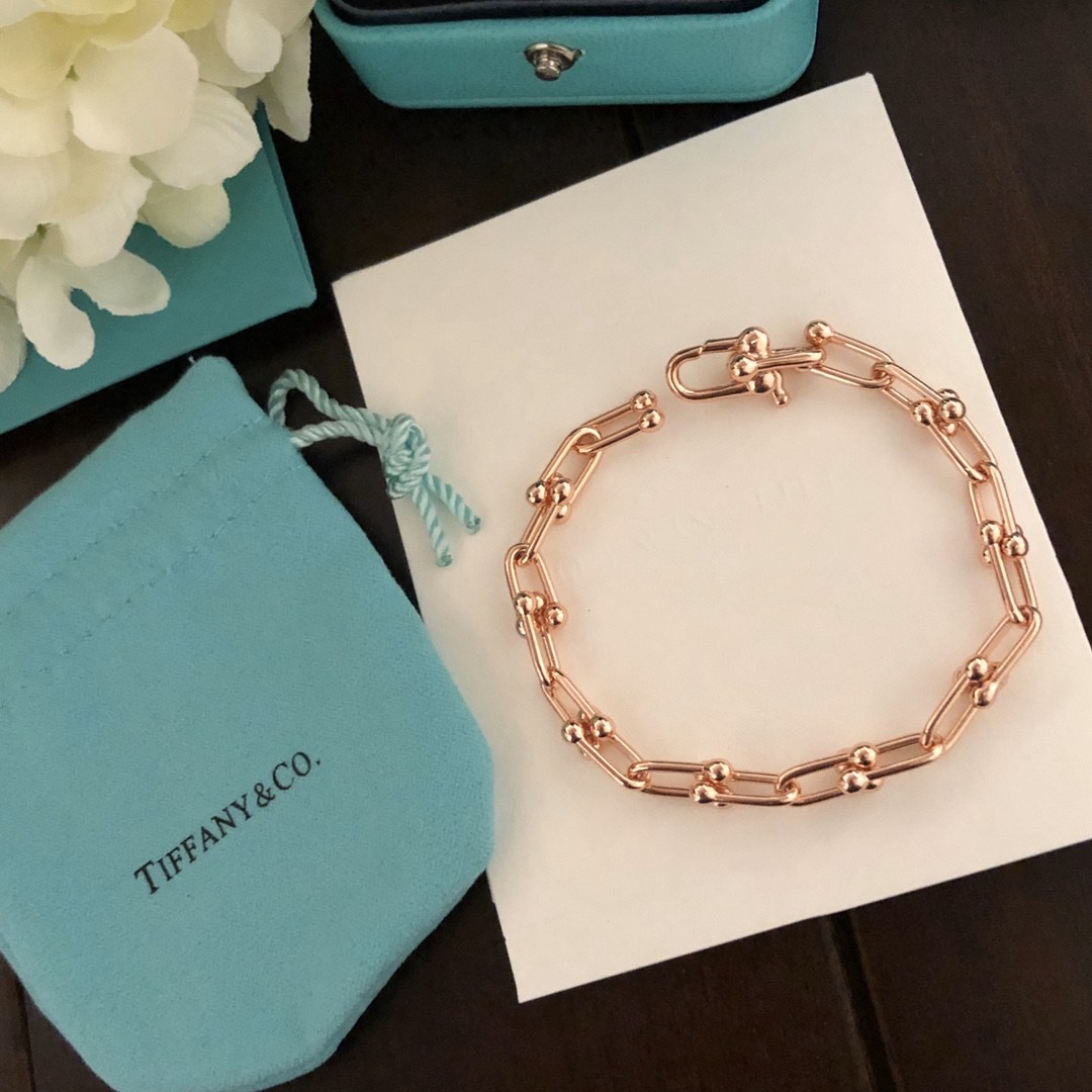 Tiffany頂級原單走秀款18K金一比一項鏈