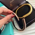 Tiffany歐美范十足頂級原單18K金多色可選手鐲