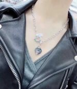 Tiffany蒂芙尼頂級原單桃心項鏈 18K金