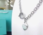 Tiffany蒂芙尼頂級原單桃心項鏈 18K金