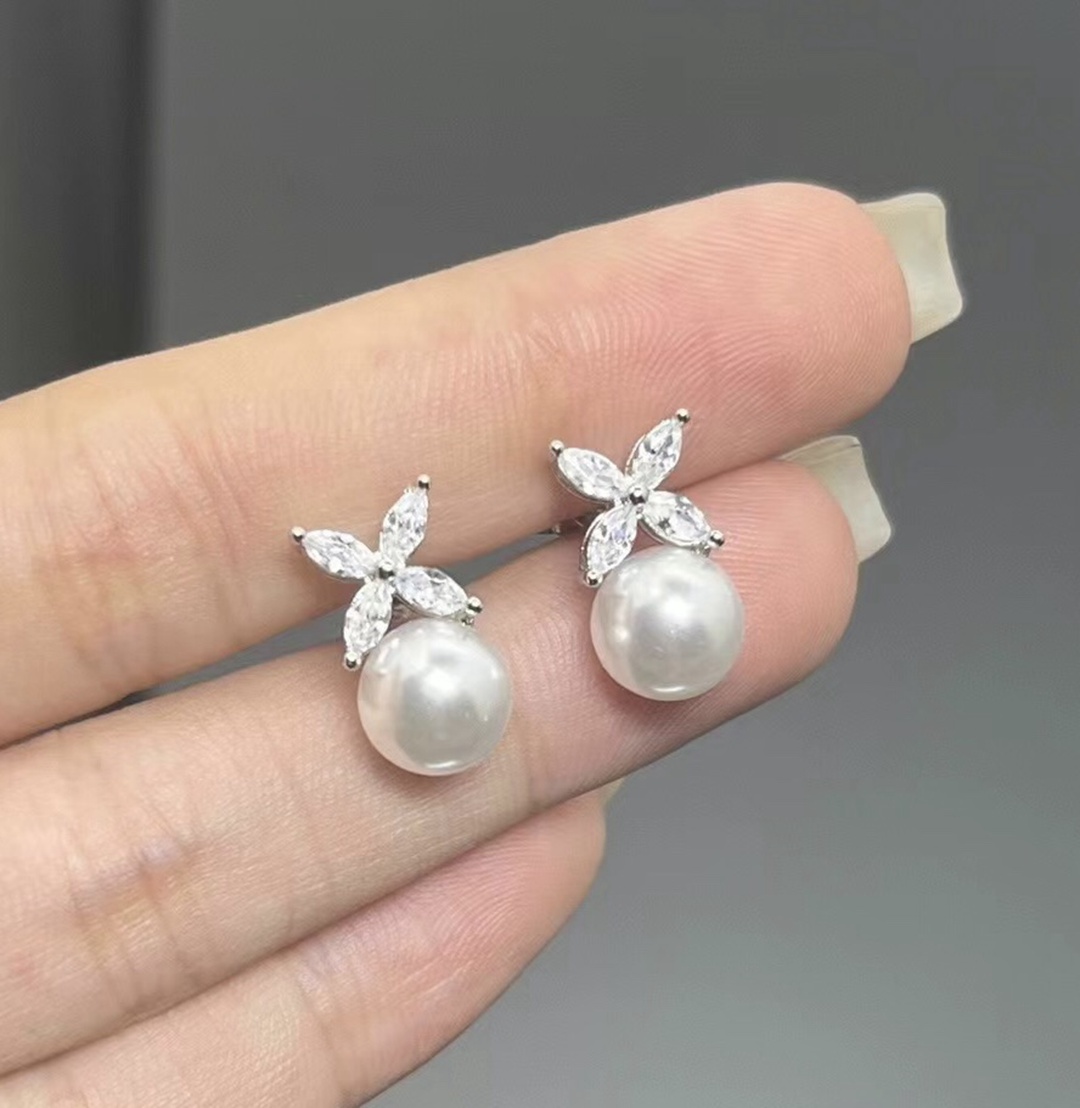 18K金電鍍女款Tiffany耳釘專櫃同步