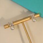18K金電鍍女款Tiffany耳釘專櫃同步
