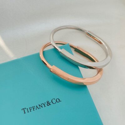 Tiffany蒂芙尼高仿奢侈品U型18K金手鐲