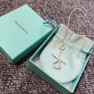 Tiffany蒂芙尼愛心時尚桃心項鏈A貨