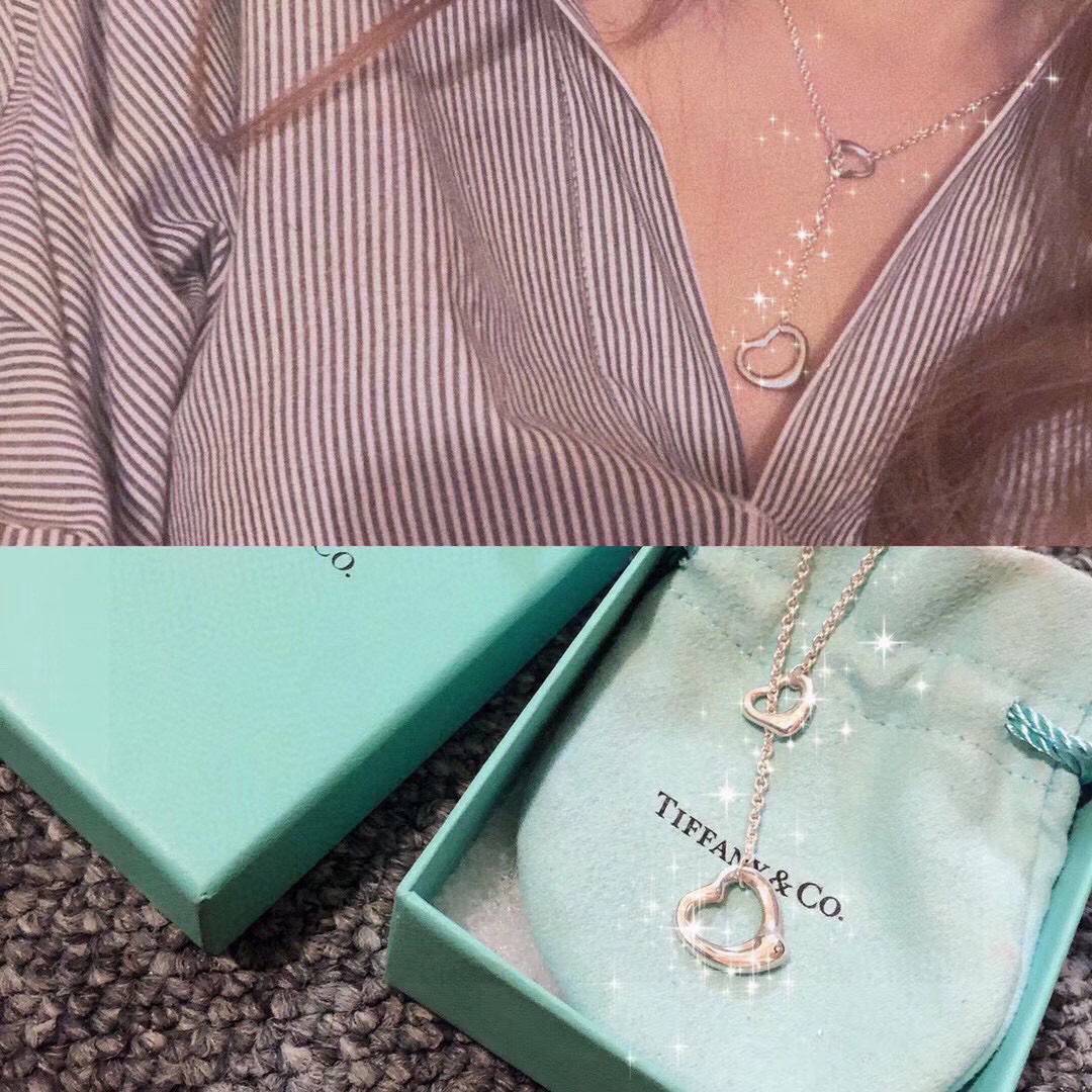 Tiffany蒂芙尼愛心時尚桃心項鏈A貨