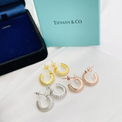 原單純銀925Tiffany蒂芙尼女款耳環