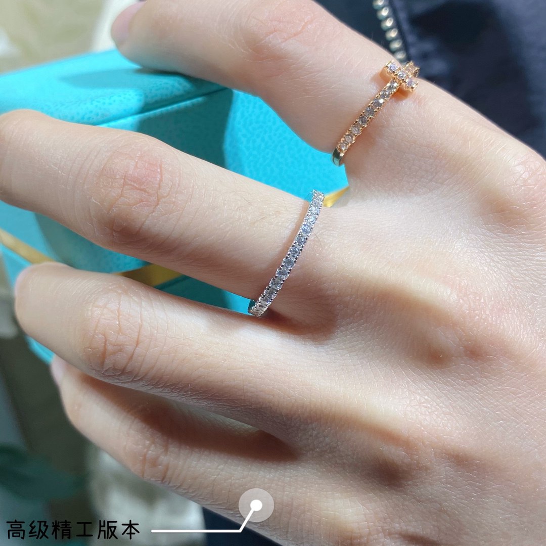 大氣方便頂級高仿Tiffany蒂芙尼磚石戒指