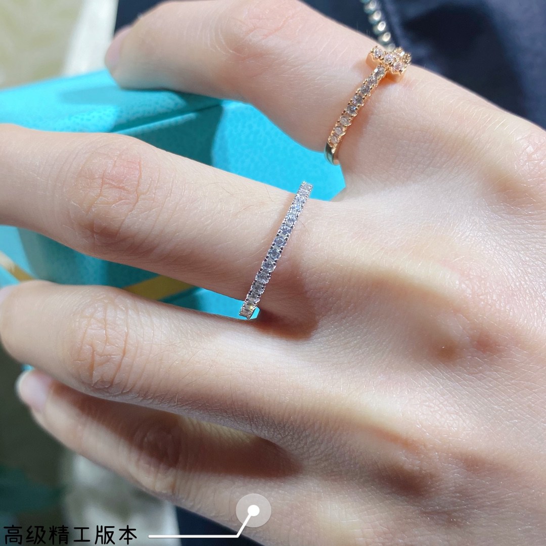大氣方便頂級高仿Tiffany蒂芙尼磚石戒指