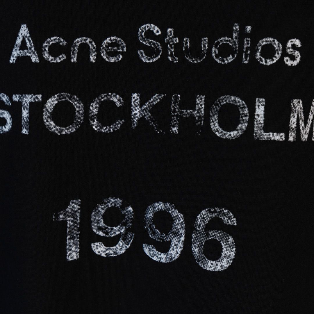 頂級原單復古設計acne studios1996經典破壞紀念短袖T恤明星同款圓領短袖