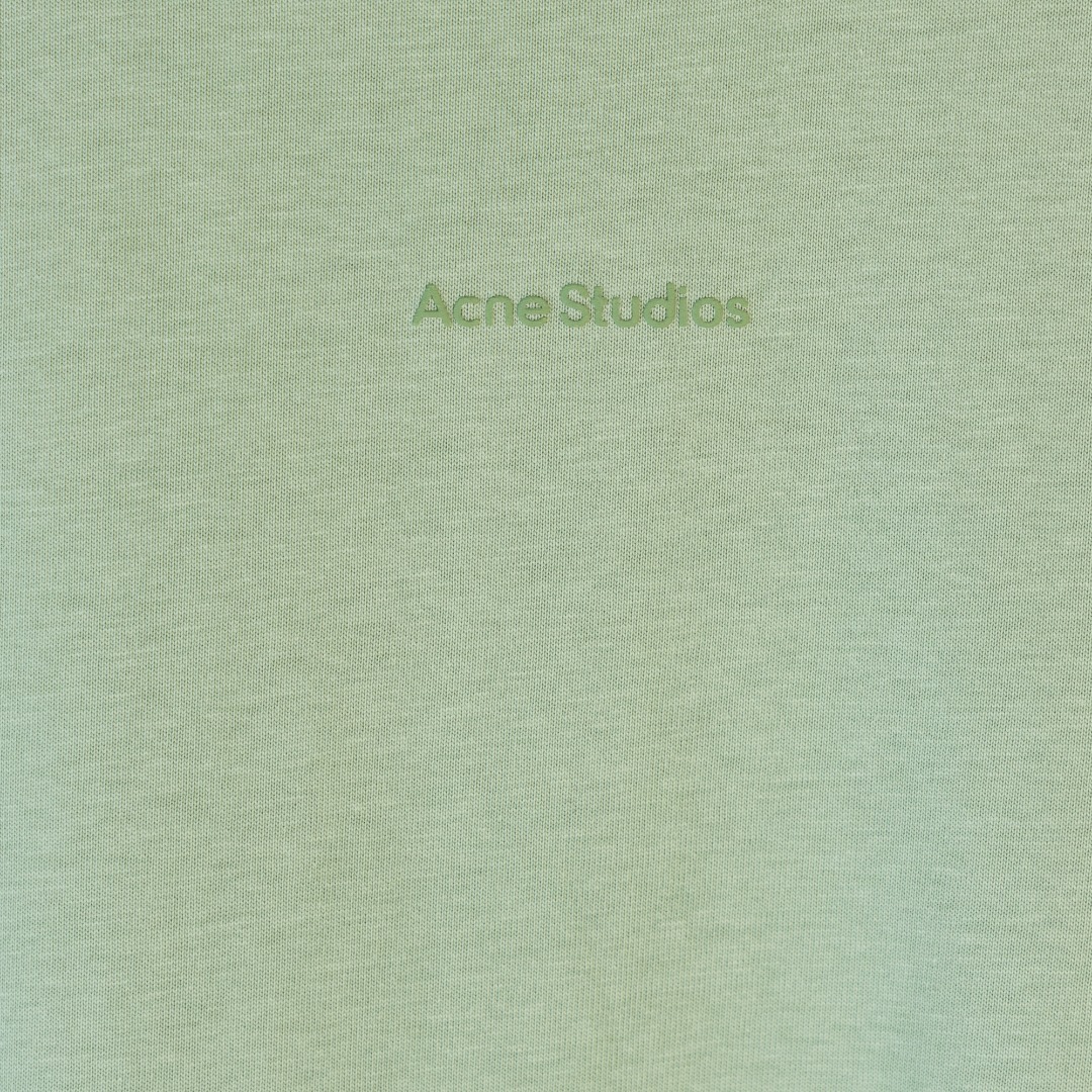 Acne Studios精仿2024新品精仿小印膠短袖T恤 墨綠色