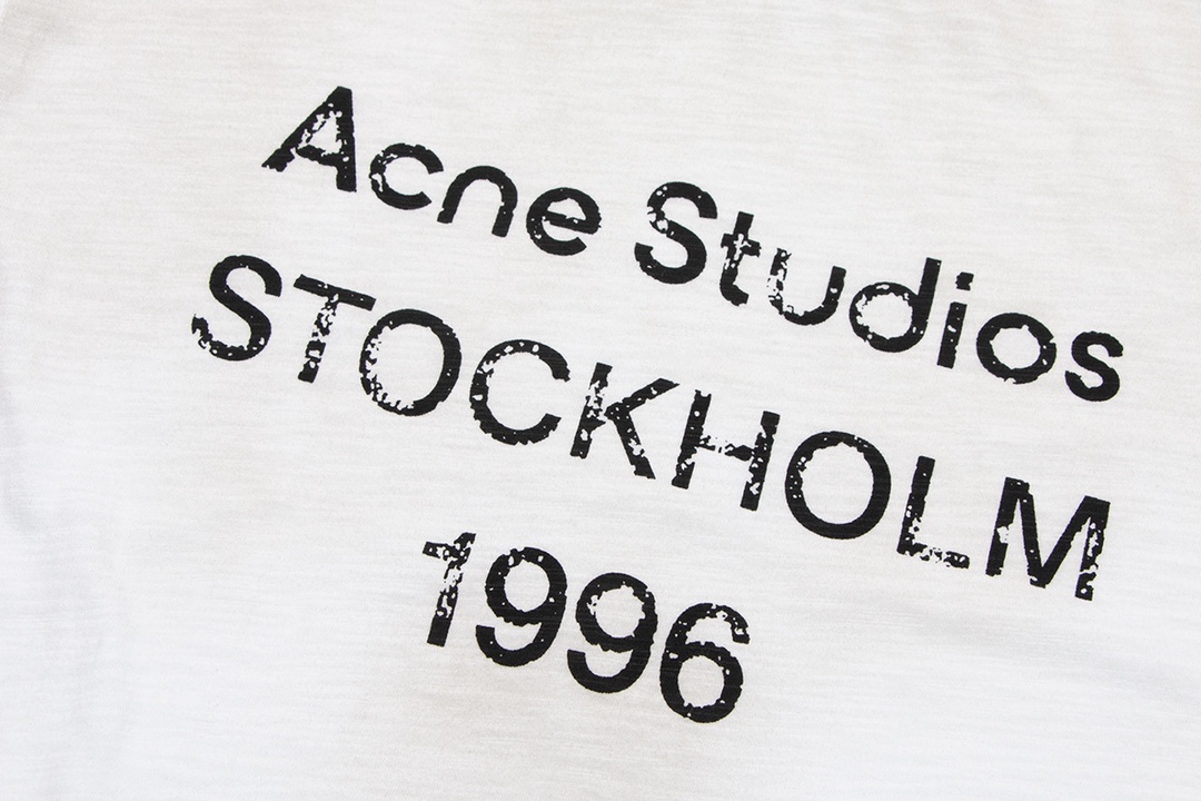 一比一復刻Acne Studios24S爆款印花短袖圓領T恤男女同款