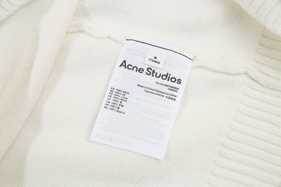 Acne Studios 一比一復刻奢侈品北歐潮流品牌圓領針織毛衣 男女同款