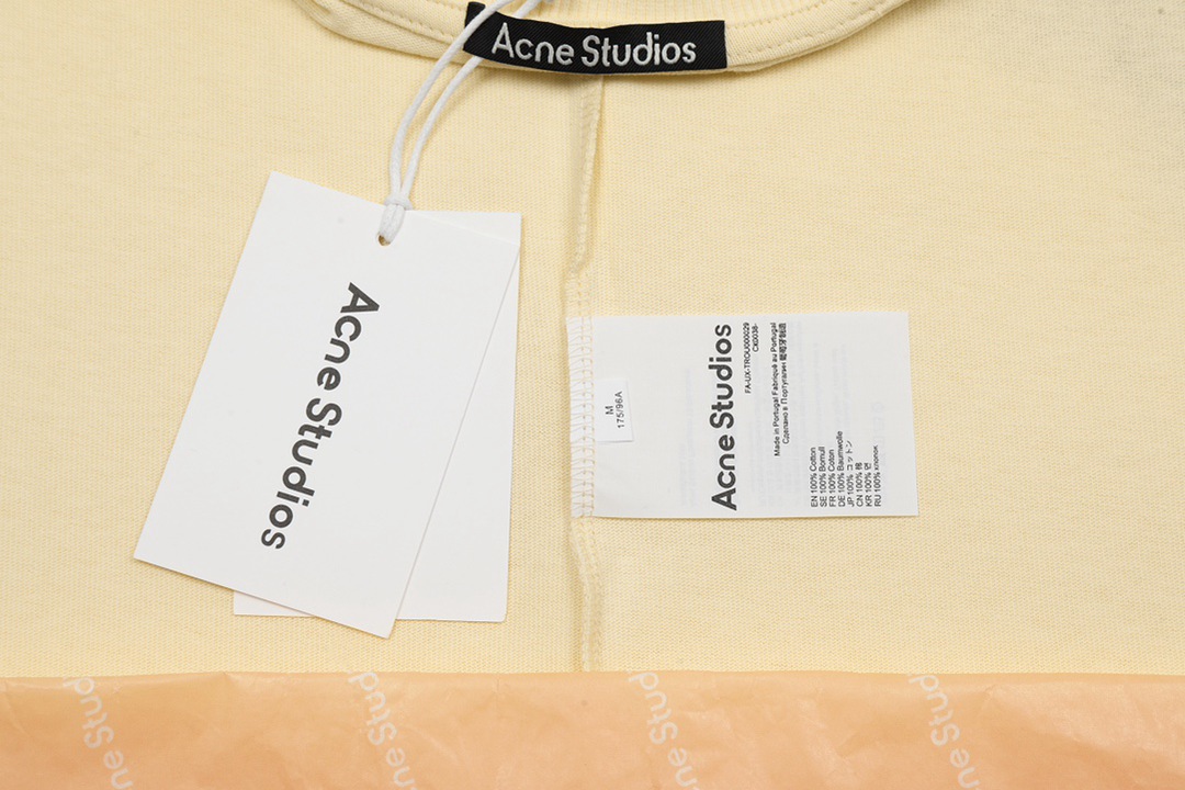頂級復刻奢侈品原單針織狗頭圓領短袖T恤ACNE STUDIOS男女同款衣服